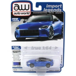 1/64 2023 Nissan Z, Seiran Blue with Gloss Black Roof, Auto World 2023 Release 3A