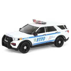 1/64 2020 NYPD Ford Police Interceptor Utility with Decal Sheet, Hot Pursuit, Hobby Exclusive