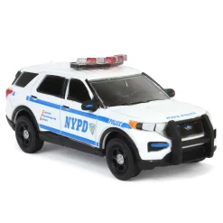 1/64 2020 NYPD Ford Police Interceptor Utility with Decal Sheet, Hot Pursuit, Hobby Exclusive