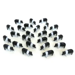 1/64 25 Pack of Black & White Pigs