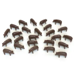 1/64 25 Pack of Brown Pigs