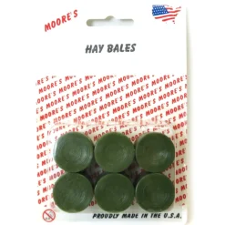 1/64 6 Pack of Round Plastic Hay Bales by Moore's Farm Toys