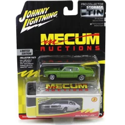 1/64 1974 Pontiac GTO, Emerald Green, Mecum Auctions, Johnny Lightning Collector Tin Series 15