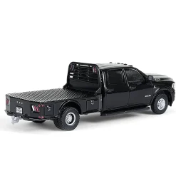 1/64 2023 Ram 3500 Dually Flatbed, Black, Dually Drivers Series 16