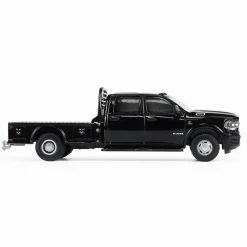 1/64 2023 Ram 3500 Dually Flatbed, Black, Dually Drivers Series 16