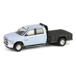 1/64 2018 Ram 3500 Dually Flatbed, Robin’s Egg Blue, Dually Drivers Series 16