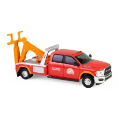 1/64 2022 Ram 3500 Dually Wrecker, Red & Orange, Dually Drivers Series 16