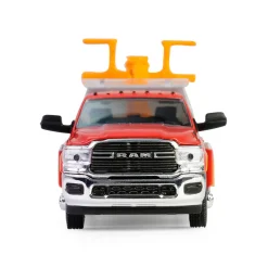 1/64 2022 Ram 3500 Dually Wrecker, Red & Orange, Dually Drivers Series 16