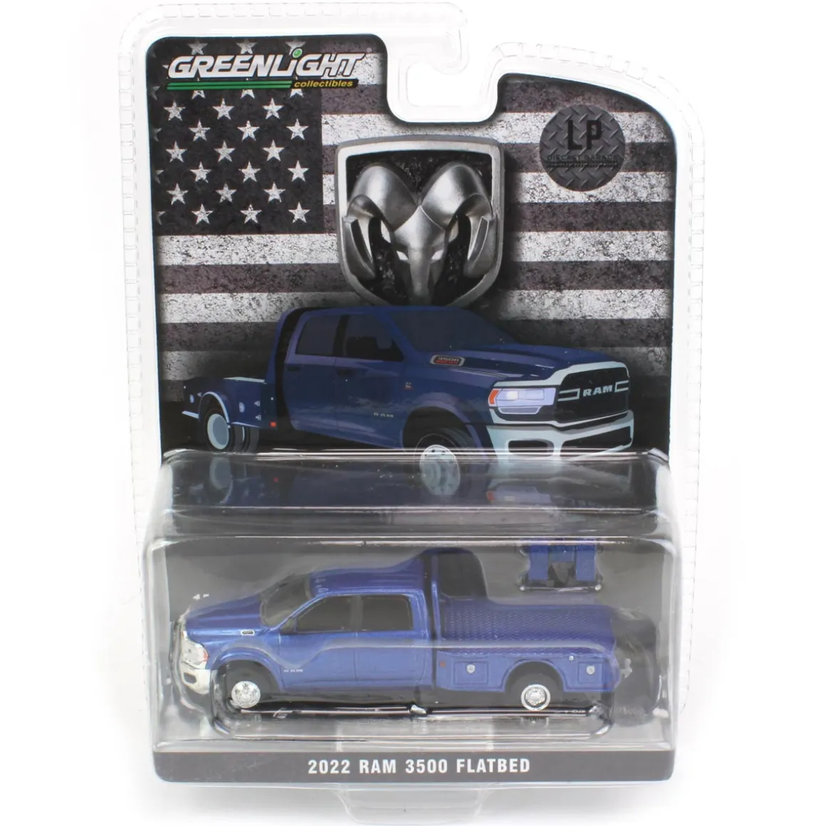 1/64 2022 RAM 3500 Flatbed, Greenlight Exclusive Production