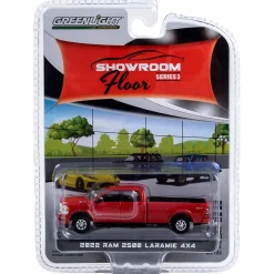 1/64 2022 Ram 2500 Laramie 4x4, Flame Red, Showroom Floor Series 3