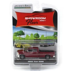 1/64 2022 RAM 3500 Limited Longhorn, Delmonico Red, Showroom Floor Series 1