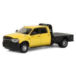 1/64 2020 RAM 3500 Tradesman Dually Flatbed, Construction Yellow, Dually Drivers Series 10