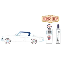 1/64 1954 Studebaker Commander Starliner with Wayne 505 Gas Pump, Hobby Shop Series 16