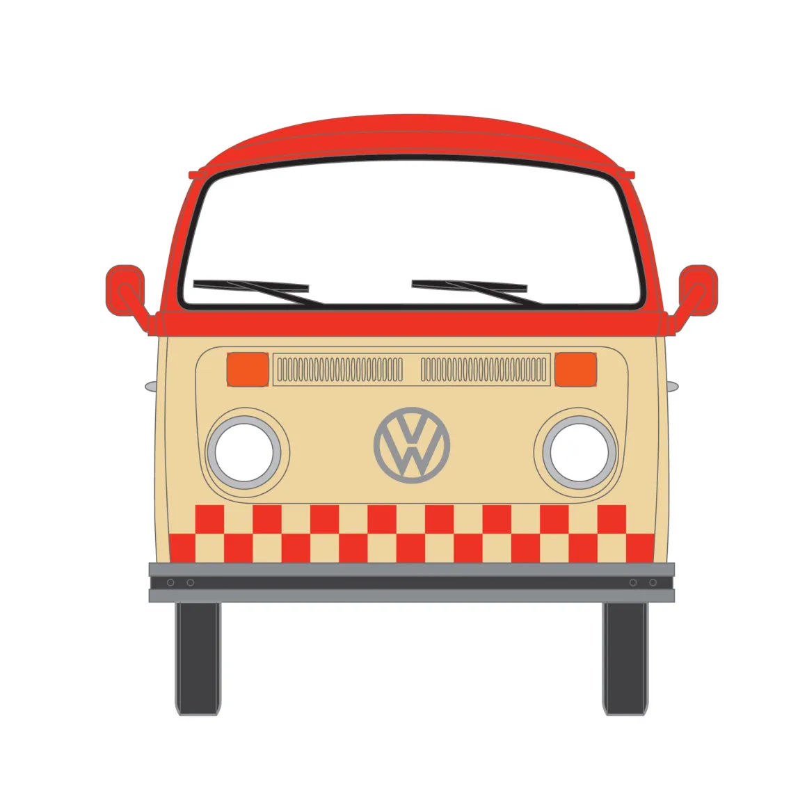 1/64 1975 Volkswagen Type 2 (T2B) Food Truck, Blue Collar Collection Series 14