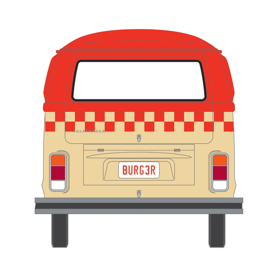 1/64 1975 Volkswagen Type 2 (T2B) Food Truck, Blue Collar Collection Series 14