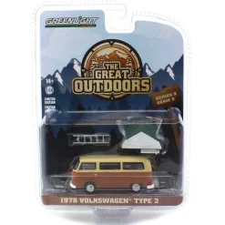 1/64 1978 Volkswagen Type 2 with Camp'otel Cartop Sleeper Tent, The Great Outdoors Series 3