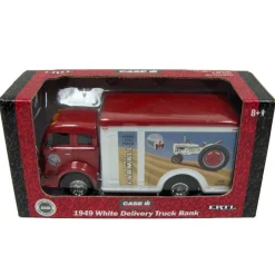 1/25 1949 White Delivery Truck Bank #209 "1st in the Field" White Demo Farmall Scene