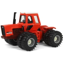 1/64 Allis Chalmers 7580 Maroon Belly with Semi & Lowboy Trailer