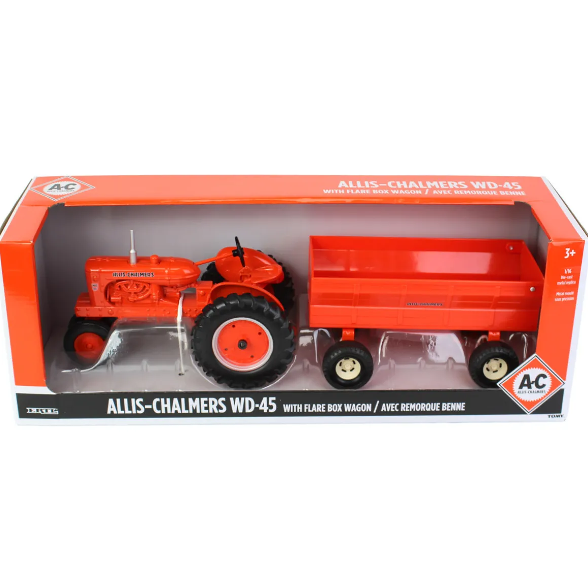 1/16 Allis Chalmers WD-45 with Flare Box Wagon