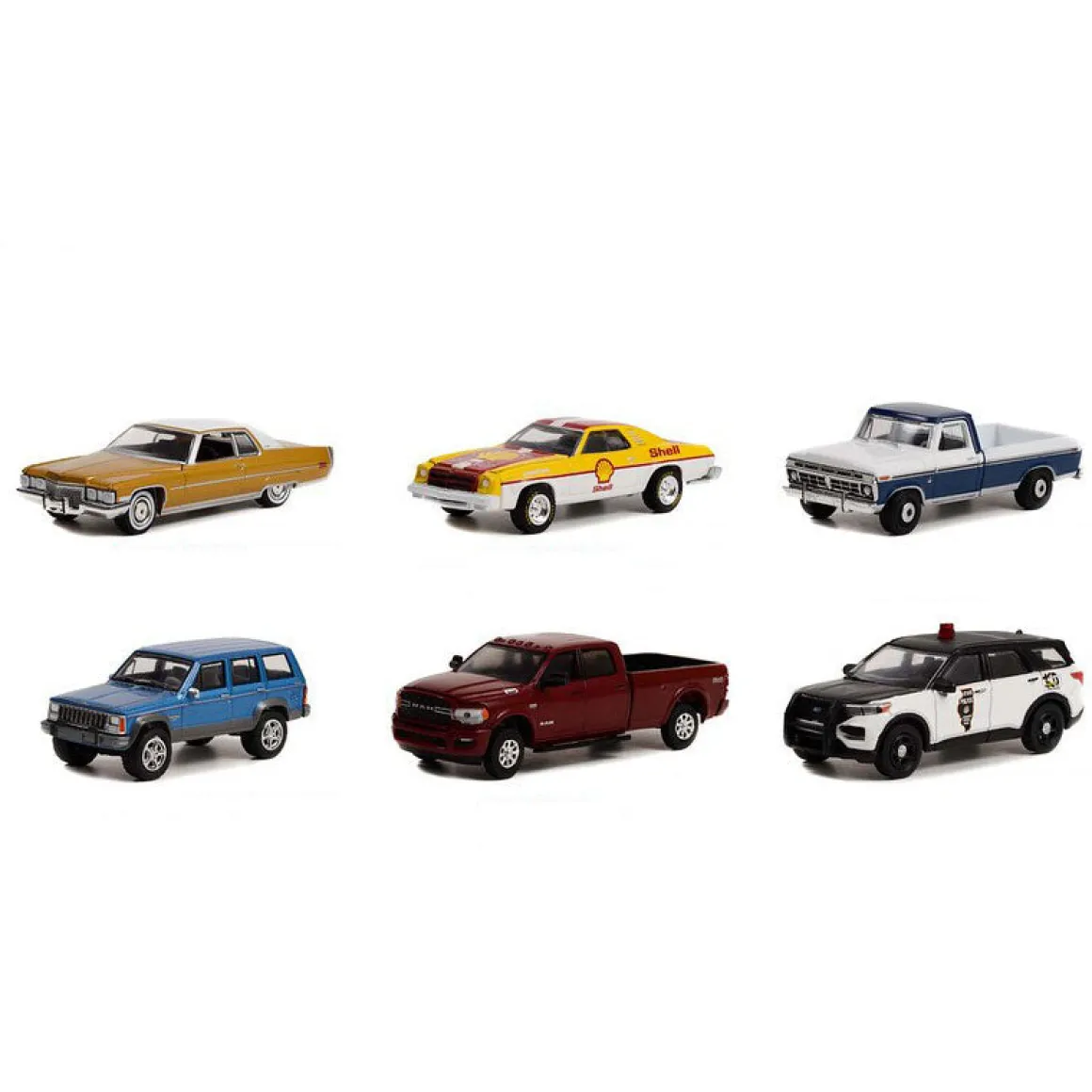 1/64 Anniversary Collection Series 14 by Greenlight, 6 Vehicle Set--SEALED