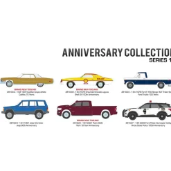 1/64 Anniversary Collection Series 14 by Greenlight, 6 Vehicle Set--SEALED