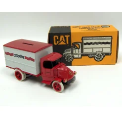 1/25 (Approx.) Red & Gray 1926 Mack Caterpillar Die-cast Delivery Truck Bank by ERTL