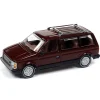 1/64 Auto World 1985 Dodge Caravan, Crimson Red with Black