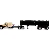 1/64 Beige/Black Kenworth W900 with MAC Coal Dump Trailer, DCP by First Gear