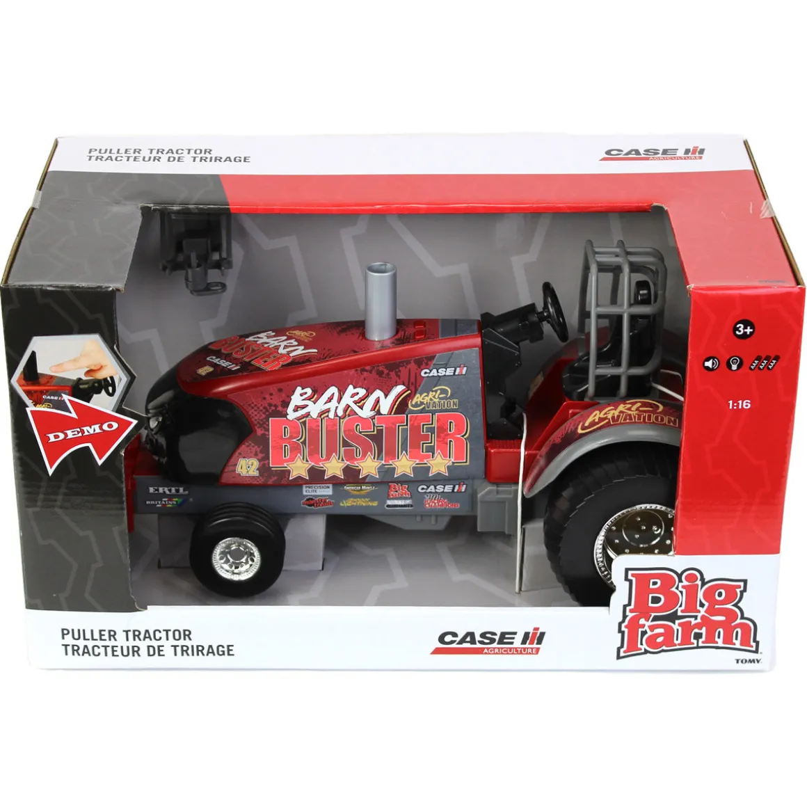 1/16 Big Farm Case IH Barn Buster Pulling Tractor by ERTL