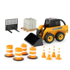 1/16 Big Farm John Deere Skid Steer Set with Accessories