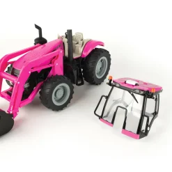 1/16 Big Farm PINK Case IH Magnum Tractor with Loader and Lights & Sounds