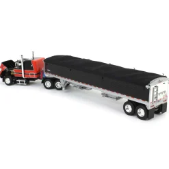 1/64 Black & Red Ford LTL 9000 with Wilson Grain Trailer, DCP by First Gear