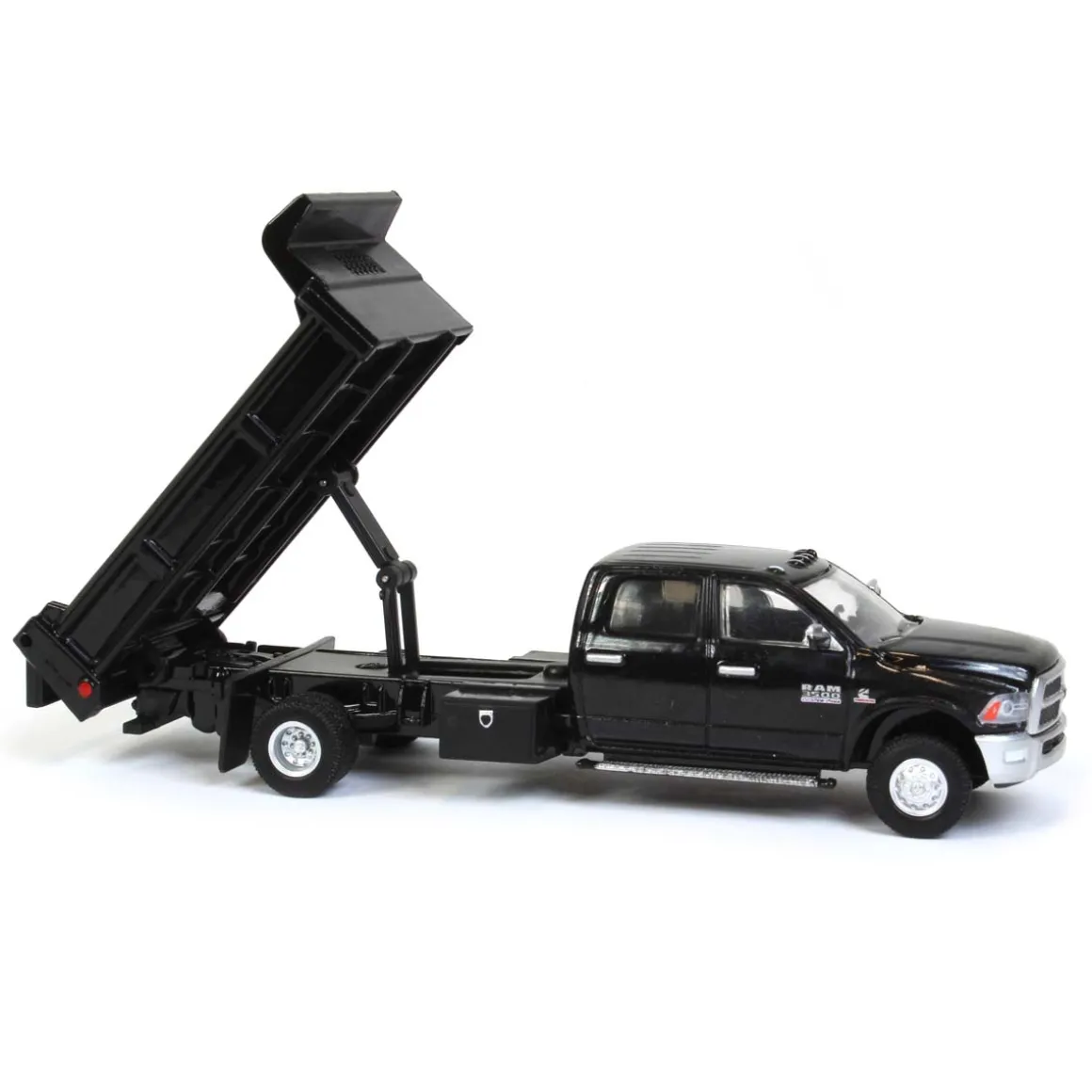 1/64 Black Crystal 2018 Ram 3500 Dually with Black Dump Bed, Outback Toys Exclusive
