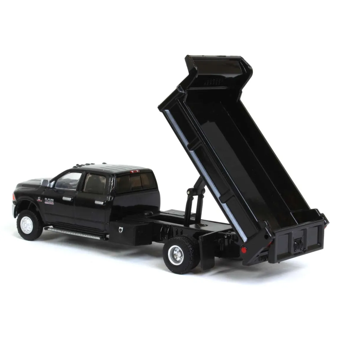 1/64 Black Crystal 2018 Ram 3500 Dually with Black Dump Bed, Outback Toys Exclusive