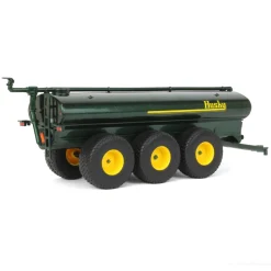 1/64 Black Husky Peterbilt 379 w/ Fontaine Renegade Lowboy & Husky Manure Spreader, DCP by First Gear