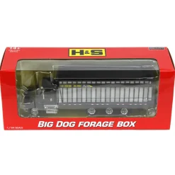 1/64 Black International 8600 with H&S Big Dog 1226 Forage Box