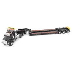 1/50 Black Kenworth T880 SBFA with Black Trail King TK120 HDG Lowboy Trailer