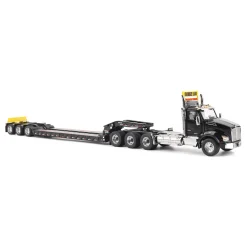 1/50 Black Kenworth T880 SBFA with Black Trail King TK120 HDG Lowboy Trailer