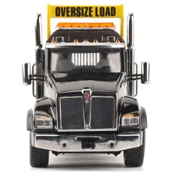 1/50 Black Kenworth T880 SBFA with Black Trail King TK120 HDG Lowboy Trailer