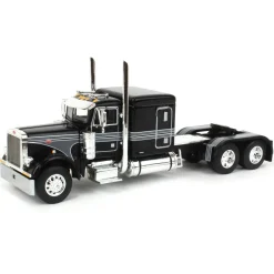 1/64 Black Peterbilt 379 w/ Fontaine Renegade Lowboy & Husky Manure Spreader, DCP by First Gear