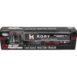 1/64 Black Peterbilt 379 with 53ft Black Box Trailer, Kory Farm Equipment