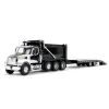 1/64 Black Western Star 49X with Ox Bodies Dump & Beaver Tail Trailer, DCP by First Gear