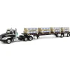 1/64 Black/Silver Mack Pinnacle with 53ft Wilson Roadbrute Trailer & Pallet Load, DCP by First Gear