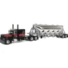 1/64 Black/Viper Red Peterbilt 389 with J&L Pneumatic Tank Trailer, DCP by First Gear