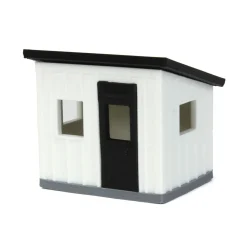 1/64 Black/White Chicken Coop Shed, 3D Printed