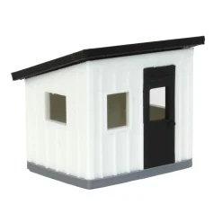 1/64 Black/White Chicken Coop Shed, 3D Printed