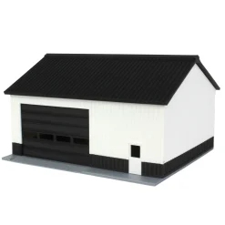 1/64 Black/White 40ft x 30ft "Papa's Shop" Farm Shed, 3D Printed