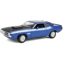 1/24 Blue 1970 Dodge Challenger T/A 340 Six Pak Car by First Gear