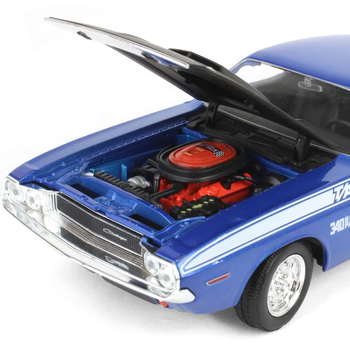 1/24 Blue 1970 Dodge Challenger T/A 340 Six Pak Car by First Gear