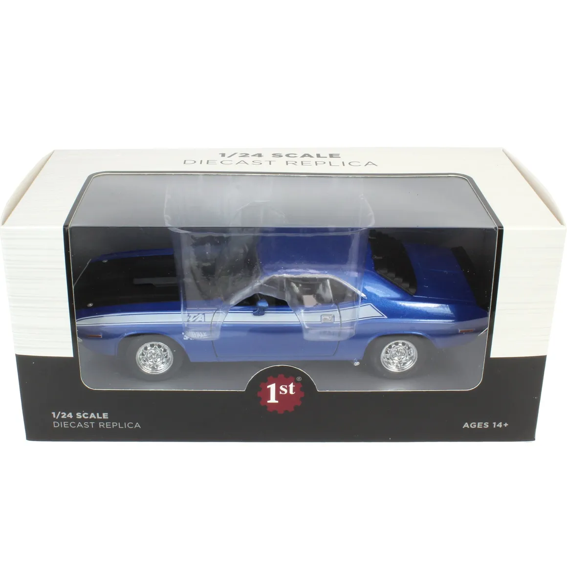 1/24 Blue 1970 Dodge Challenger T/A 340 Six Pak Car by First Gear